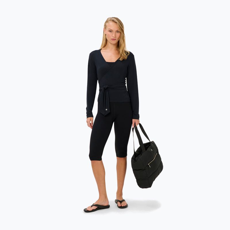 Női hosszú ujjú póló Sweaty Betty Soft Flow Studio Wear Your Way black 2