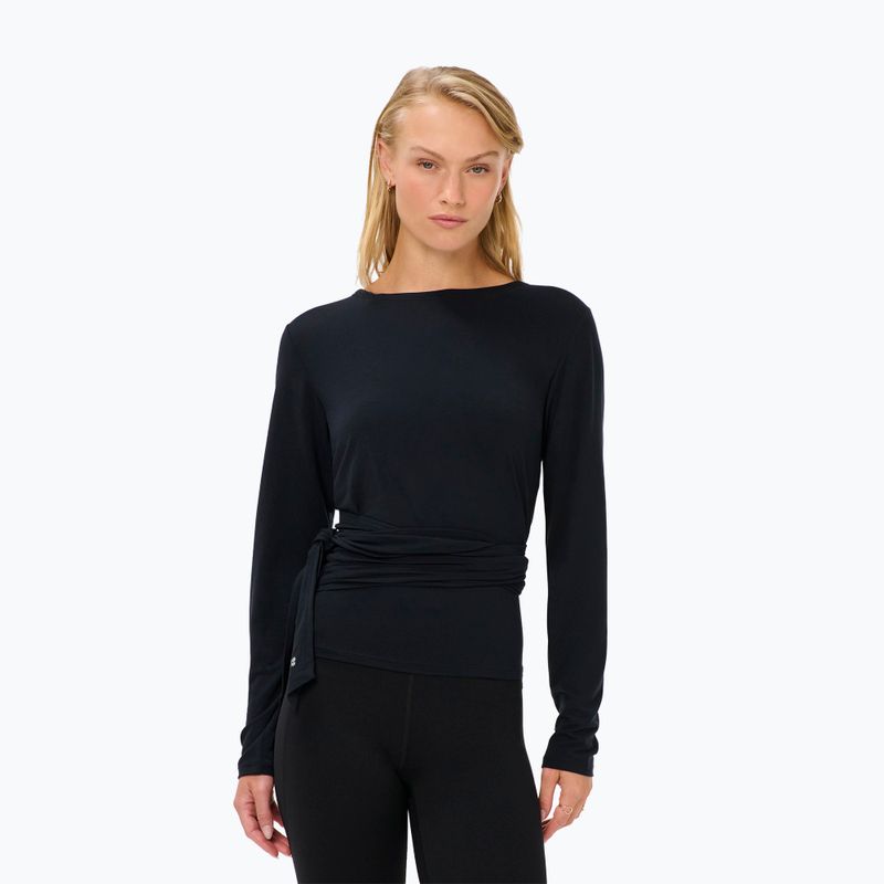Női hosszú ujjú póló Sweaty Betty Soft Flow Studio Wear Your Way black 4