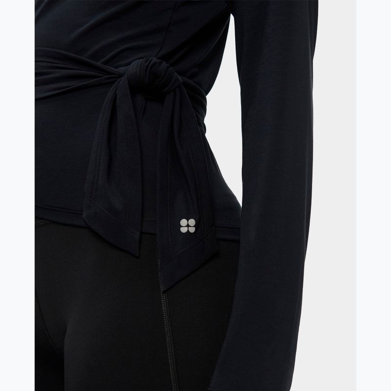Női hosszú ujjú póló Sweaty Betty Soft Flow Studio Wear Your Way black 7