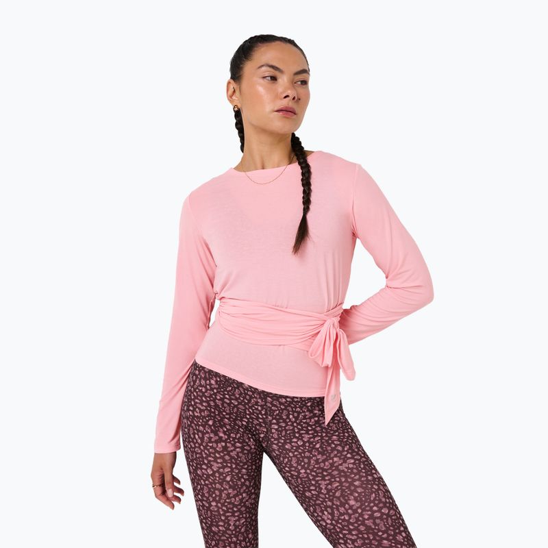 Női hosszú ujjú póló Sweaty Betty Soft Flow Studio Wear Your Way deco pink 4