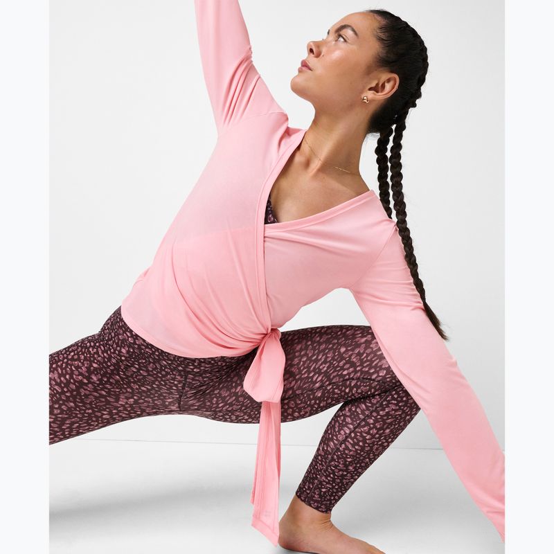 Női hosszú ujjú póló Sweaty Betty Soft Flow Studio Wear Your Way deco pink 6
