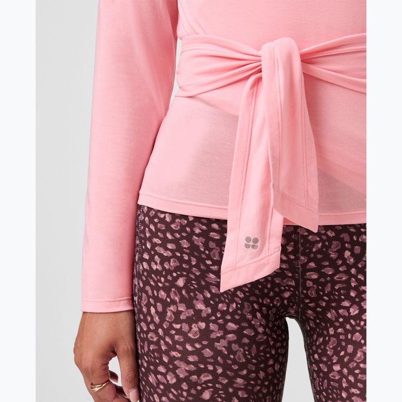 Női hosszú ujjú póló Sweaty Betty Soft Flow Studio Wear Your Way deco pink 7