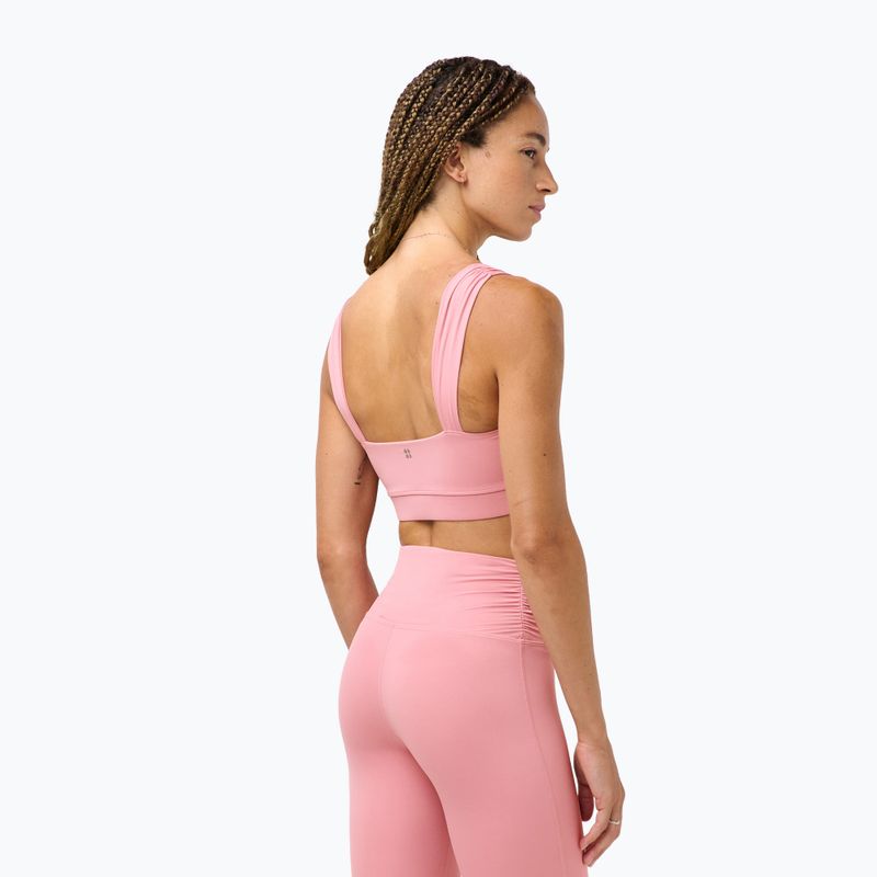 Sportmelltartó Sweaty Betty Ultimate Studio Ruched dark deco pink 3