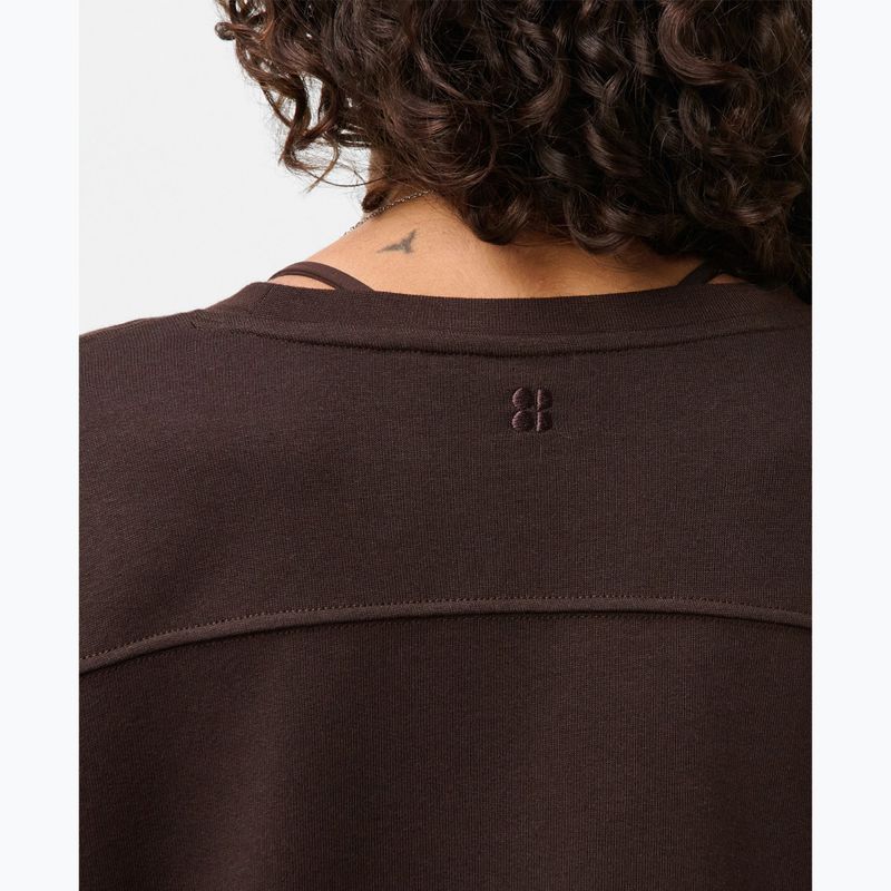 Női pulóver Sweaty Betty After Class Yoke Crop espresso brown 4