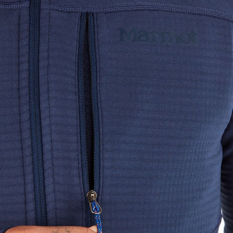 Marmot Preon férfi fleece pulóver tengerészkék M11783 7