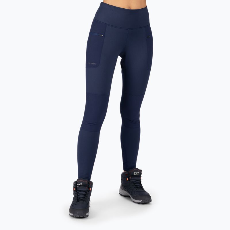 Marmot női trekking nadrág Winter Mountain Active Hybrid Tight sötétkék M13286