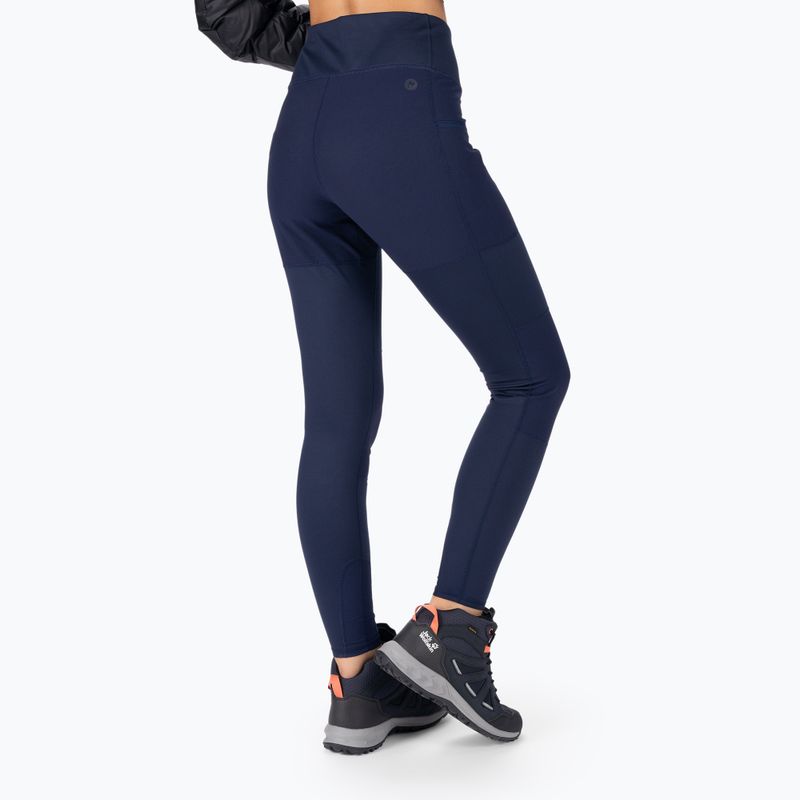 Marmot női trekking nadrág Winter Mountain Active Hybrid Tight sötétkék M13286 3