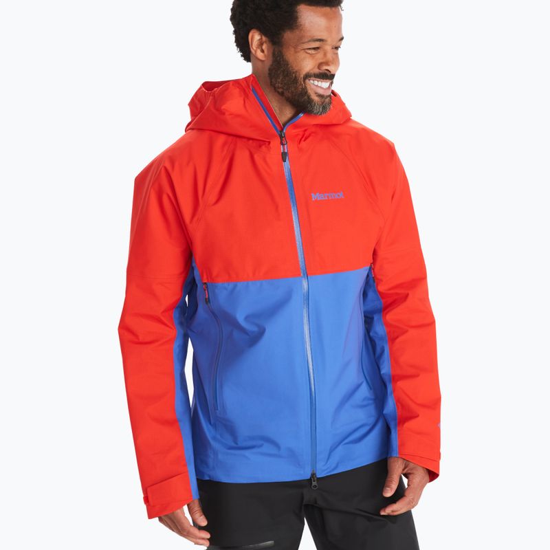 Marmot Mitre Peak GTX férfi esőkabát piros-kék M12685-21750