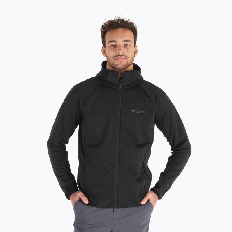 Férfi polár pulóver Marmot Leconte Full Zip Hoody black
