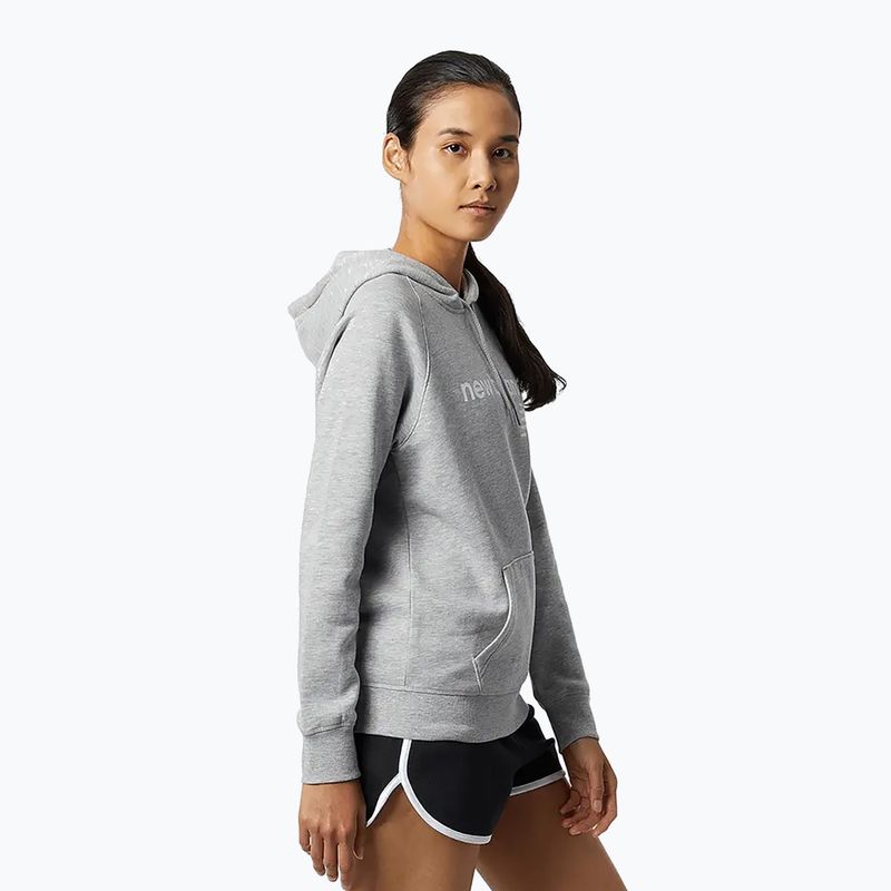 Női kapucnis pulóver New Balance Core Fleece Hoodie grey 2
