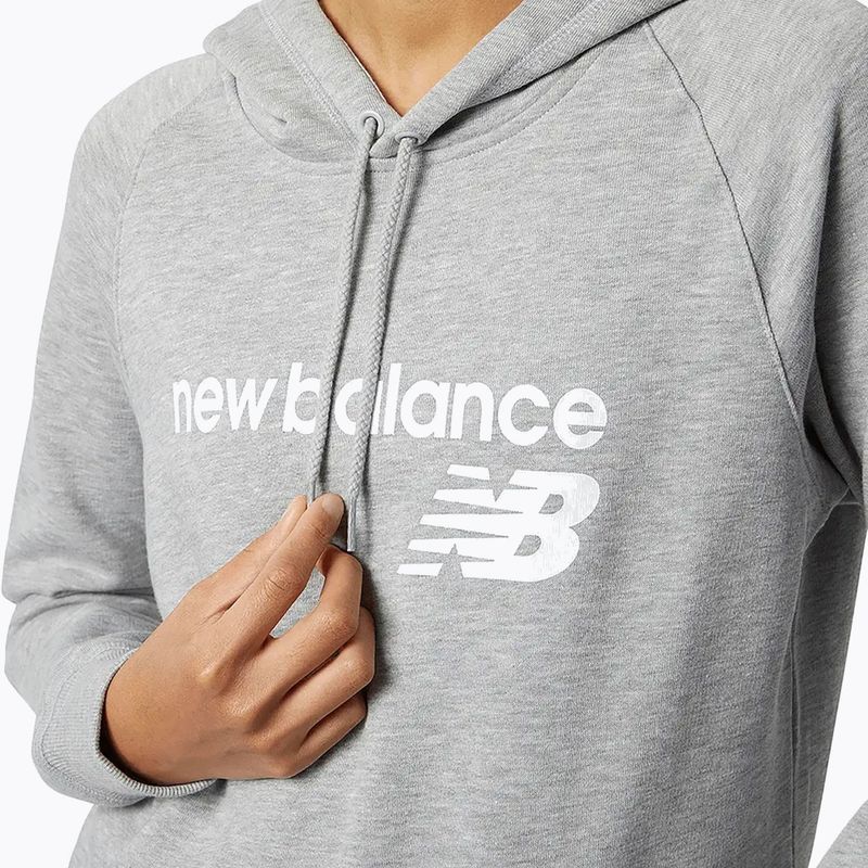 Női kapucnis pulóver New Balance Core Fleece Hoodie grey 4