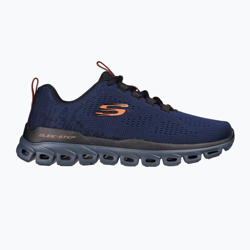 SKECHERS Glide-Step Fasten Up férfi edzőcipő navy/fekete színben 12