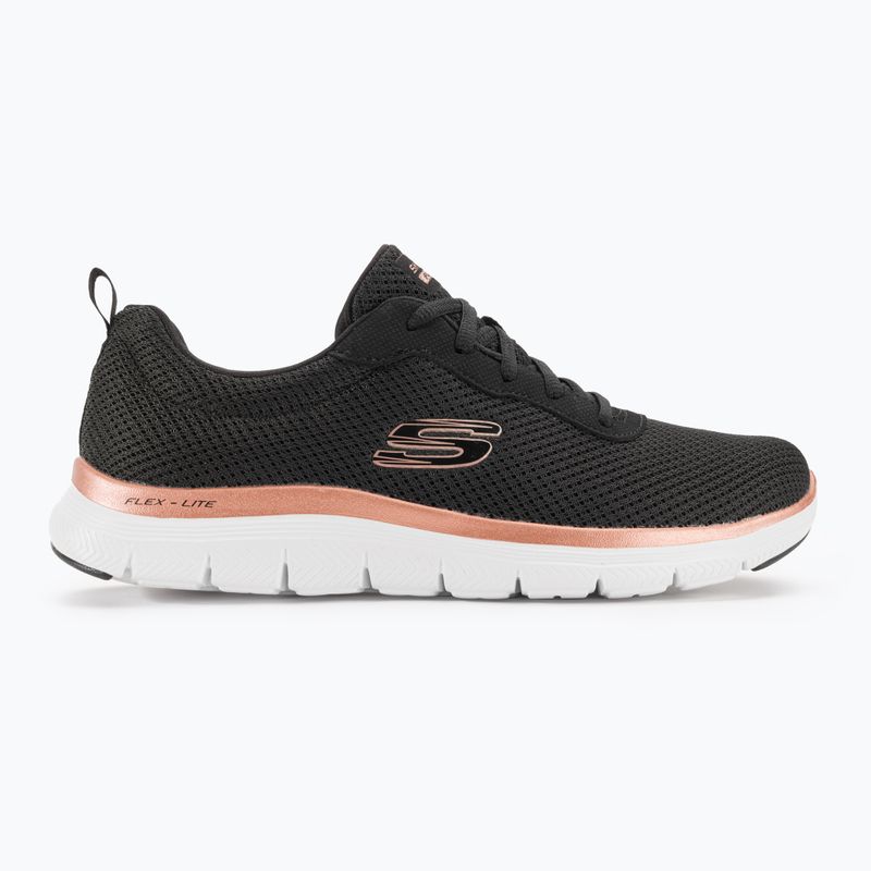 Női edzőcipő SKECHERS Flex Appeal 4.0 Brilliant View fekete/rózsa arany 2