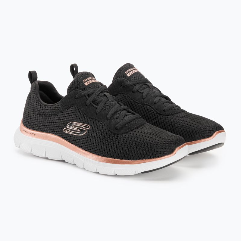 Női edzőcipő SKECHERS Flex Appeal 4.0 Brilliant View fekete/rózsa arany 5