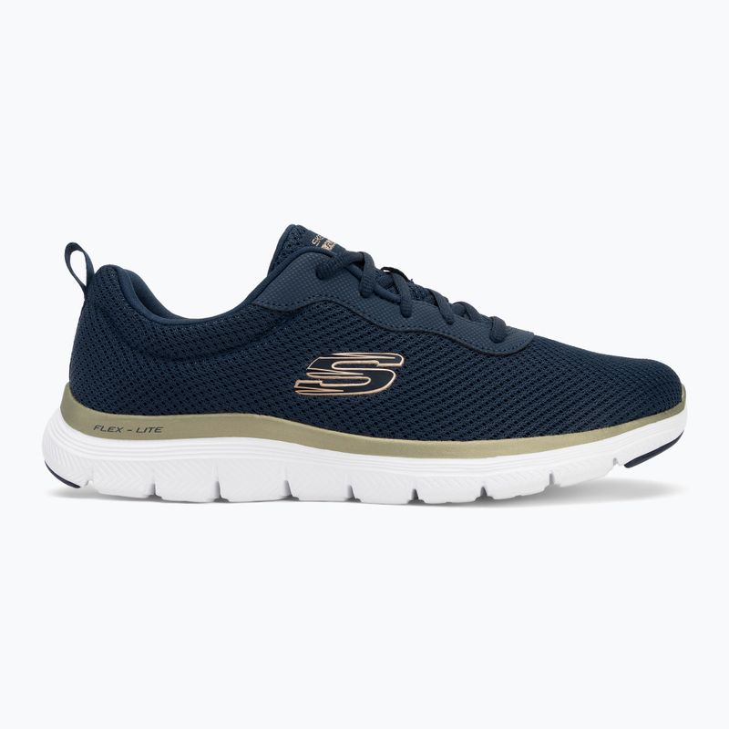 SKECHERS női cipő Flex Appeal 4.0 Brilliant View navy/gold 2