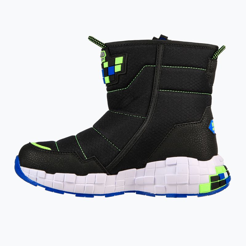 SKECHERS Mega-Craft Cuboforce gyermek túrabakancs fekete/kék/lila/lime 3
