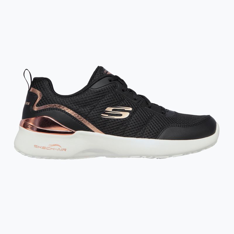 Női edzőcipő SKECHERS Skech-Air Dynamight The Halcyon fekete/rózsa arany 7