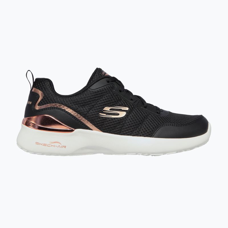 Női edzőcipő SKECHERS Skech-Air Dynamight The Halcyon fekete/rózsa arany 8