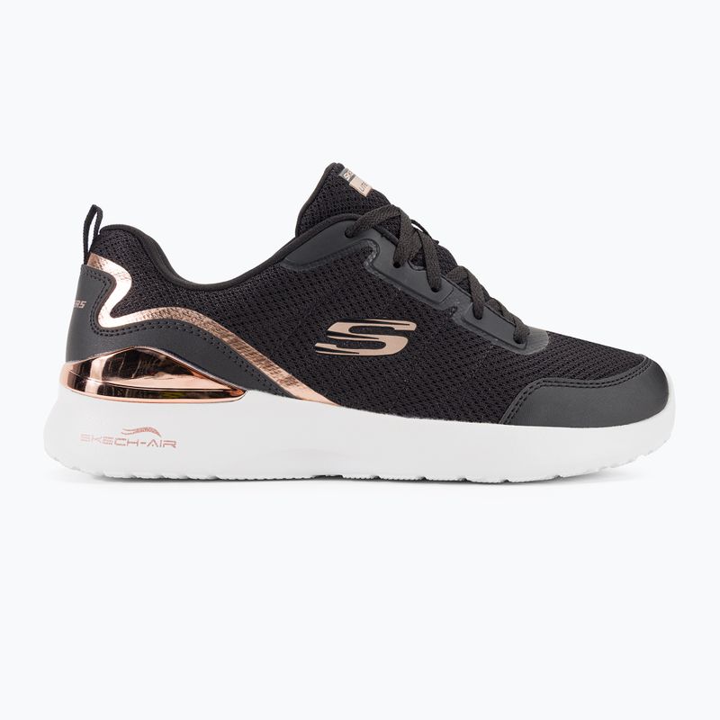 Női edzőcipő SKECHERS Skech-Air Dynamight The Halcyon fekete/rózsa arany 2