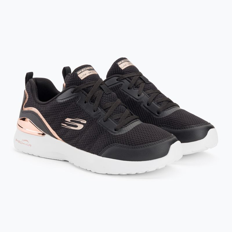 Női edzőcipő SKECHERS Skech-Air Dynamight The Halcyon fekete/rózsa arany 4