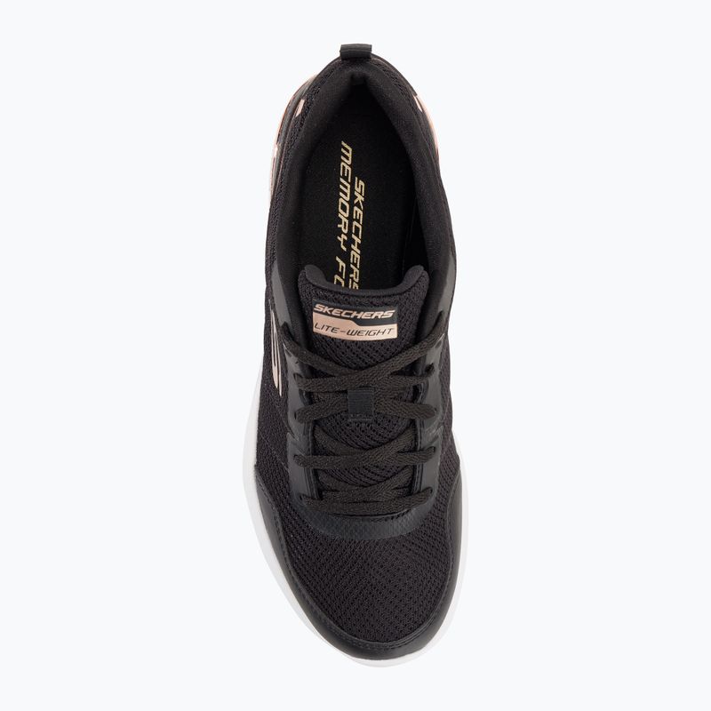 Női edzőcipő SKECHERS Skech-Air Dynamight The Halcyon fekete/rózsa arany 6