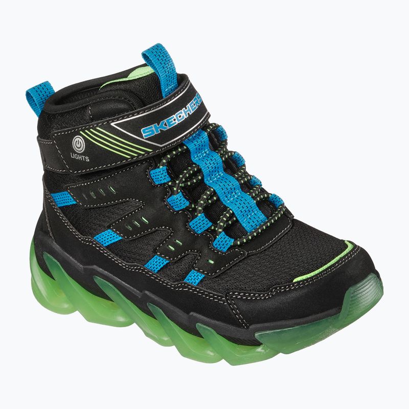 SKECHERS gyermek cipő Mega-Surge Flash Breeze fekete/kék/lila/lime 8