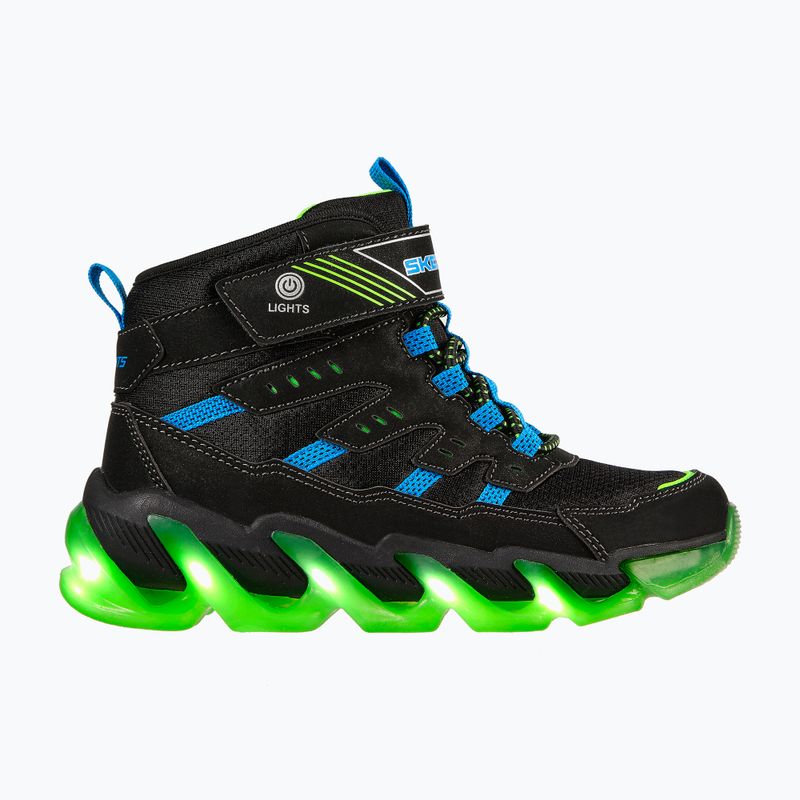 SKECHERS gyermek cipő Mega-Surge Flash Breeze fekete/kék/lila/lime 9