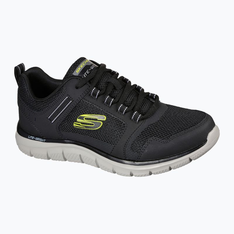 Férfi cipő SKECHERS Track Knockhill black/lime 8