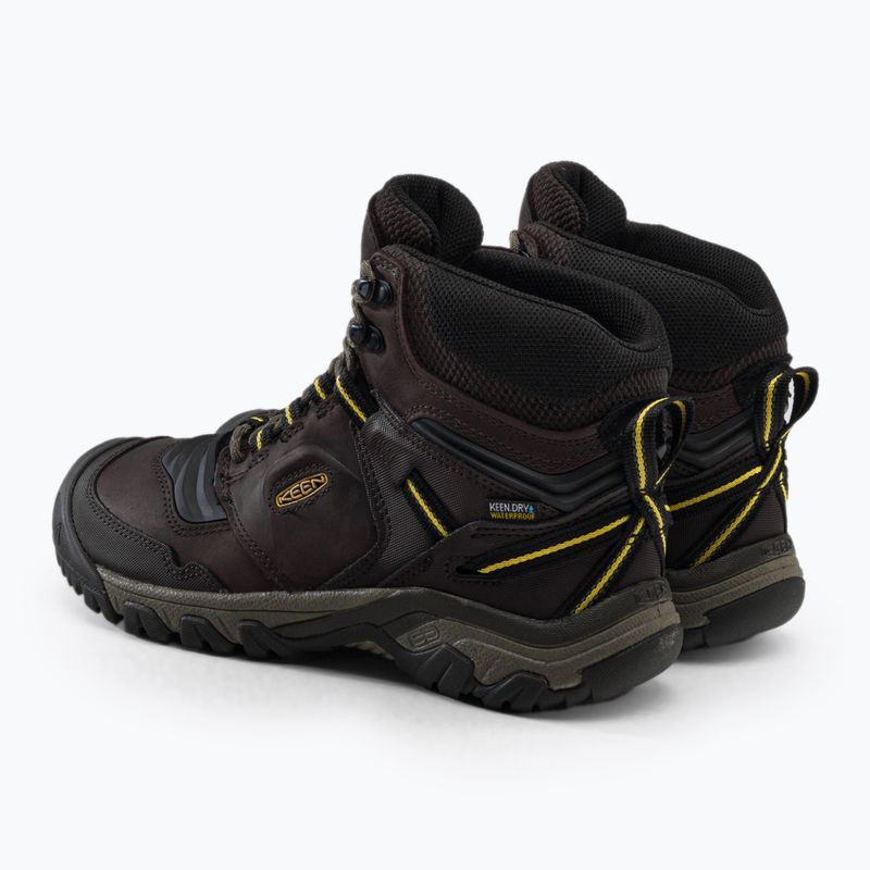 KEEN Ridge Flex Mid férfi trekking cipő barna 1026614 3