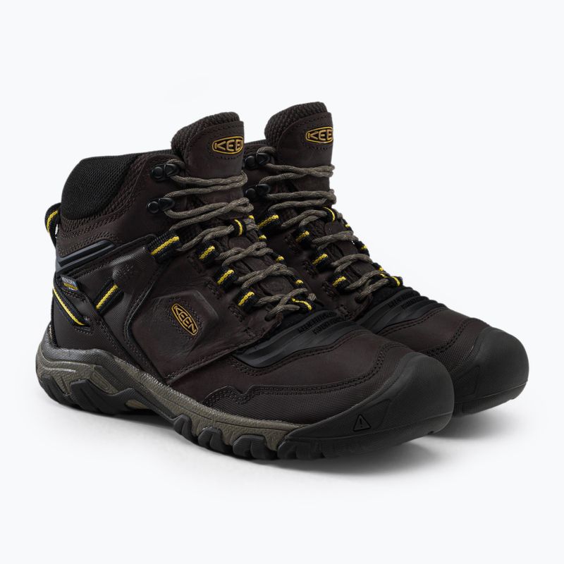 KEEN Ridge Flex Mid férfi trekking cipő barna 1026614 5