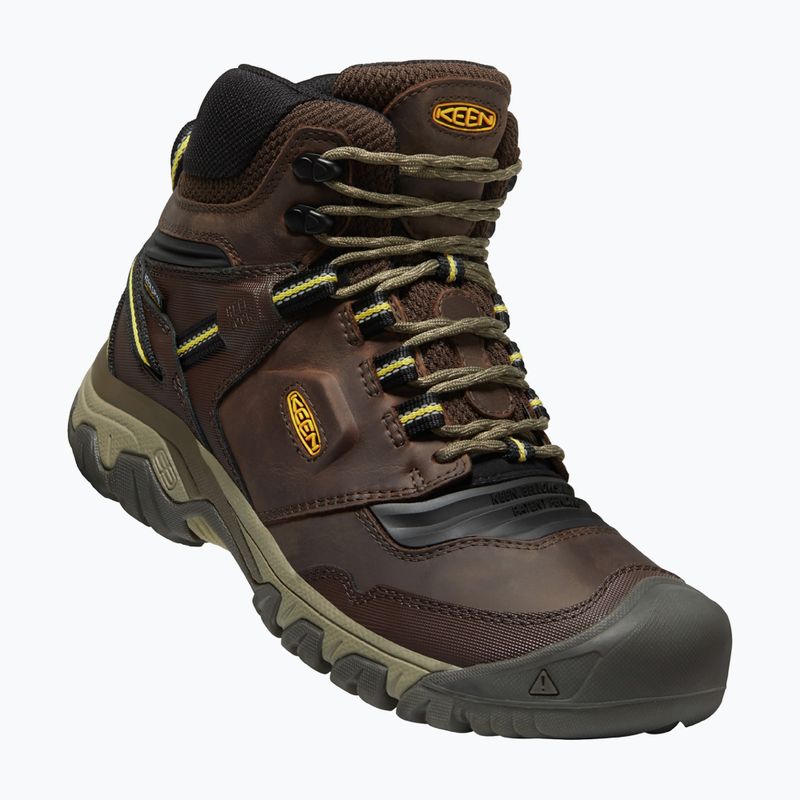 KEEN Ridge Flex Mid férfi trekking cipő barna 1026614 11