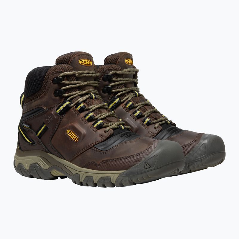 KEEN Ridge Flex Mid férfi trekking cipő barna 1026614 12