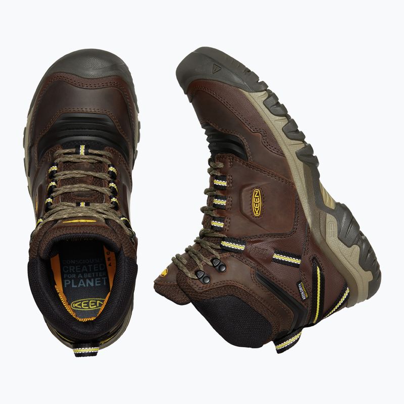KEEN Ridge Flex Mid férfi trekking cipő barna 1026614 14