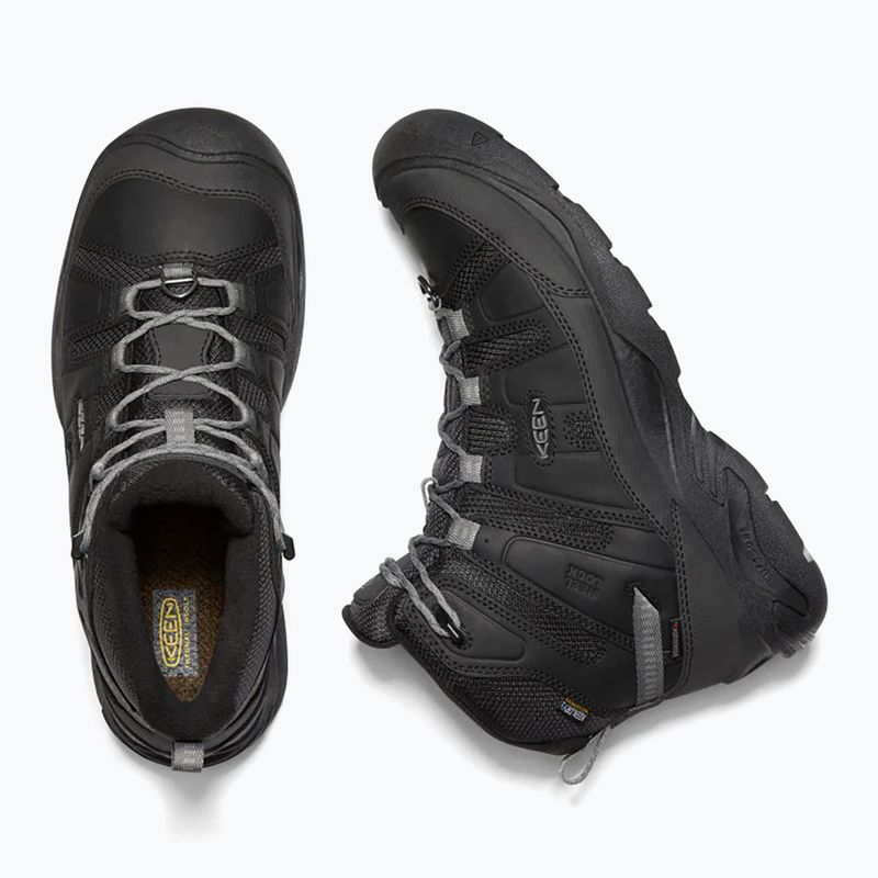 Férfi túracipő KEEN Circadia Mid Polar black/steel grey 11