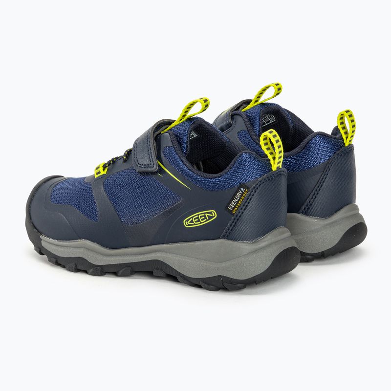 KEEN Wanduro Low WP gyermek túrabakancs sky captain/evening primrose 3