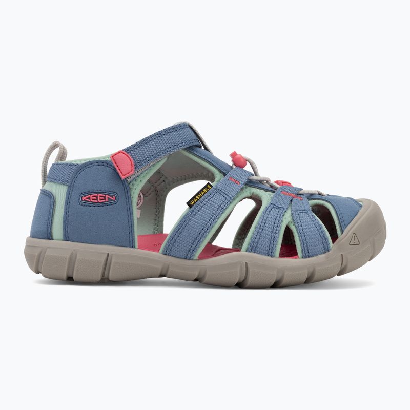 KEEN Seacamp II CNX koronakék/dögös rózsaszín junior szandálok 2