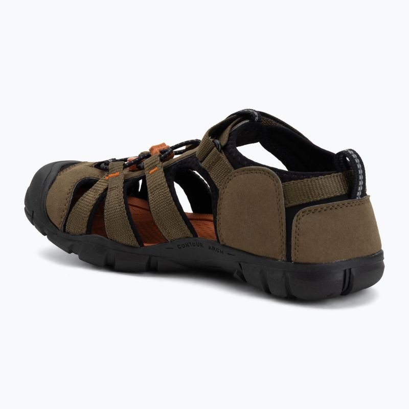Gyerek szandálok KEEN Seacamp II CNX dark olive/gold flame 3