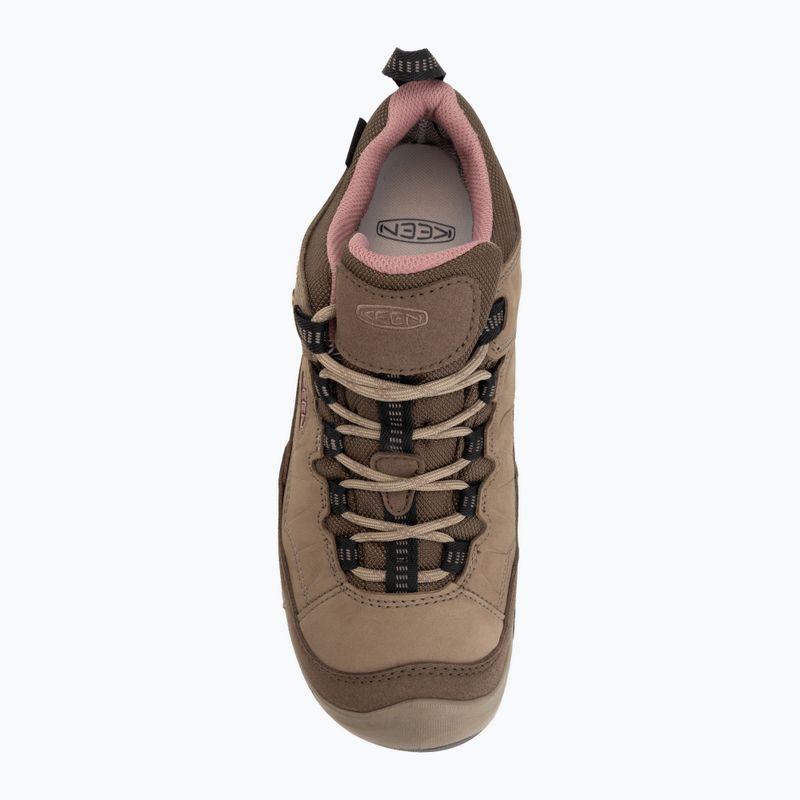 Női túracipők KEEN Targhee IV Wp brindle/nostalgia rose 5