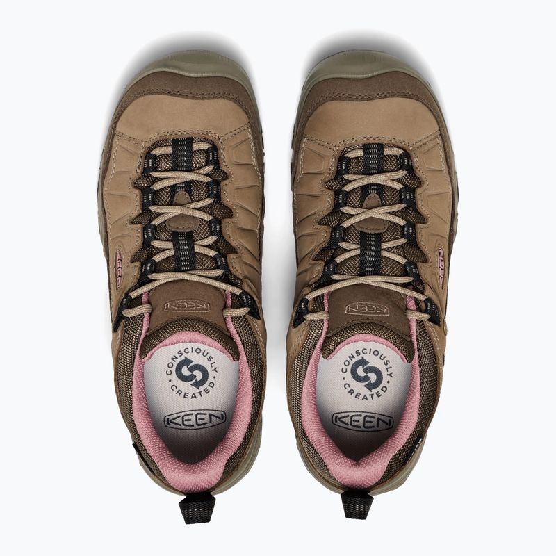 Női túracipők KEEN Targhee IV Wp brindle/nostalgia rose 6