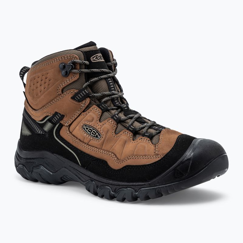 Férfi trekking cipő KEEN Targhee IV Mid Wp wide bison /brindle