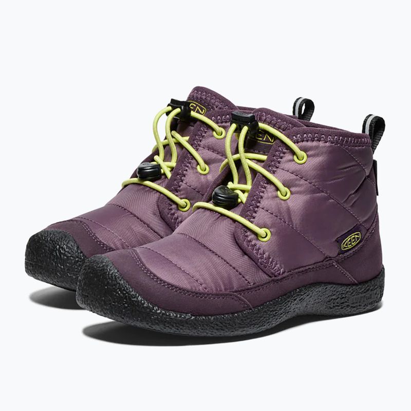 KEEN Howser II Chukka WP junior csizma szilva tökéletes/daiquiri zöld 9