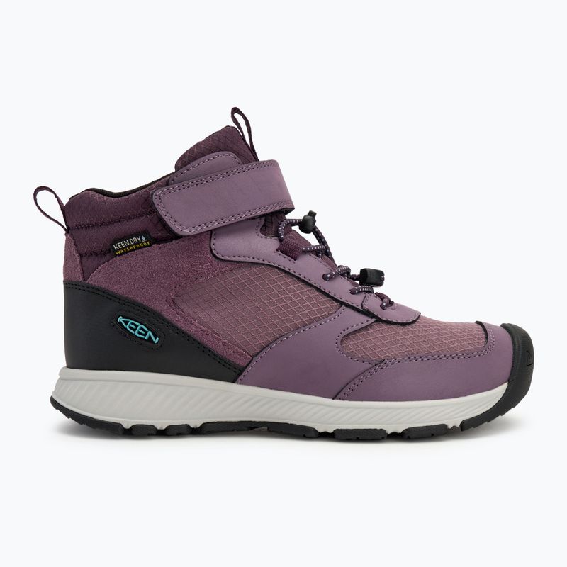 Gyerek túracipő KEEN Skua Mid WP JR black plum/plum perfect 2