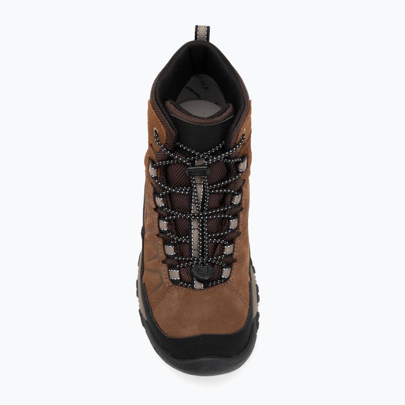 Gyermek túracipő KEEN Targhee IV Mid Waterproof bison/brindle 5