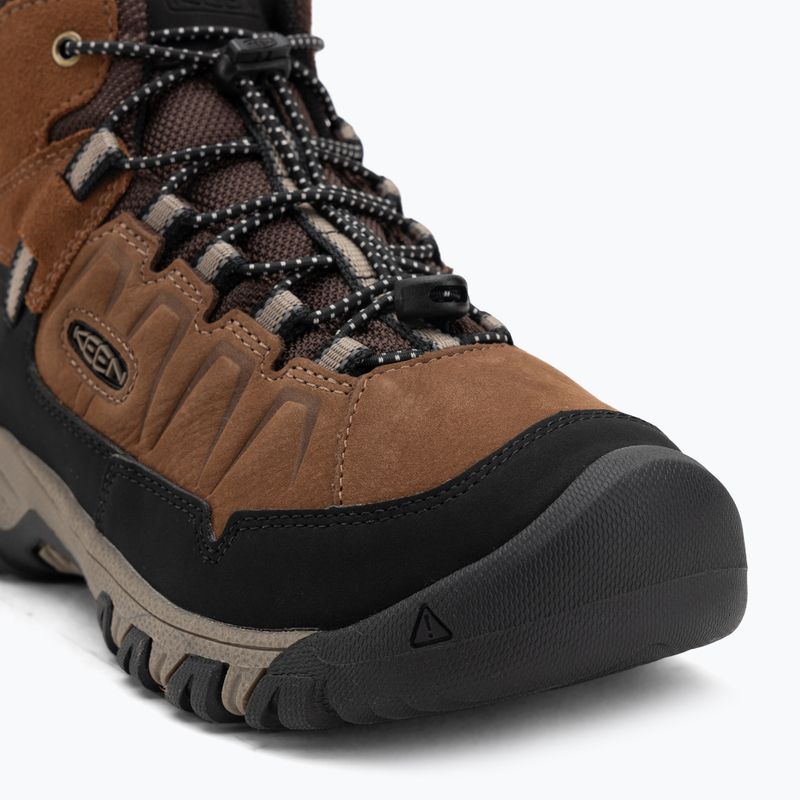 Gyermek túracipő KEEN Targhee IV Mid Waterproof bison/brindle 7