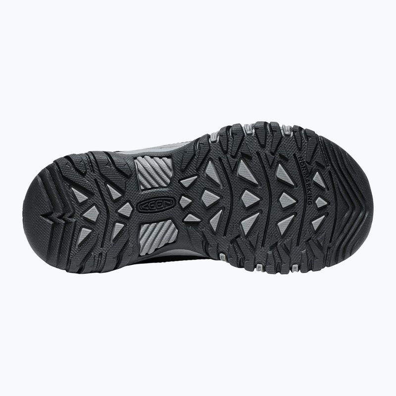 Gyermek túracipő KEEN Targhee IV Low Waterproof fekete/acél szürke 7
