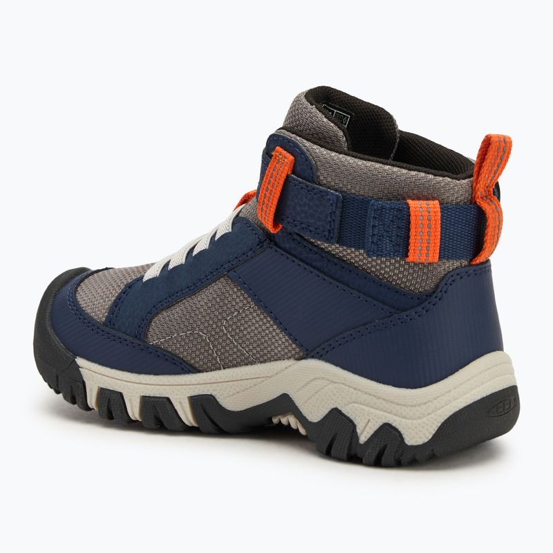 KEEN Targhee Boundless naval academy/steel grey gyermek túrabakancsok 3