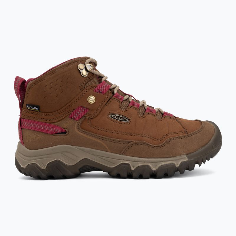 Női túracipők KEEN Targhee IV Mid Wp bison/beaujolais 2