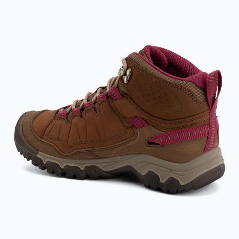 Női túracipők KEEN Targhee IV Mid Wp bison/beaujolais 3