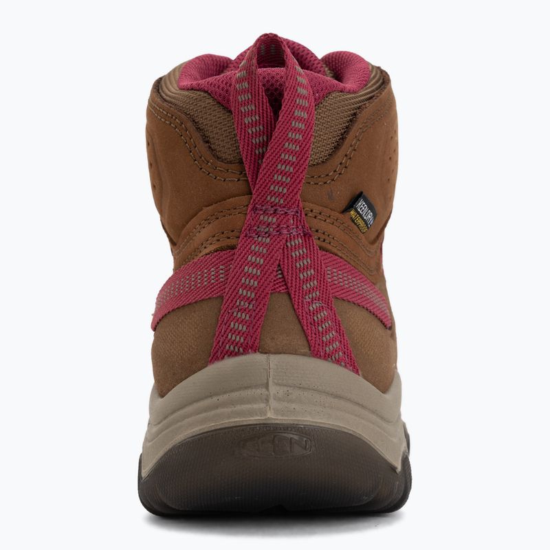 Női túracipők KEEN Targhee IV Mid Wp bison/beaujolais 6