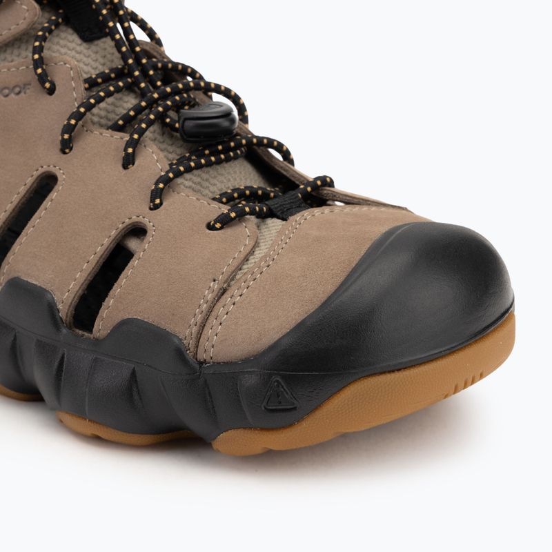 KEEN Hyperport Fisherman Leather bőr szürke/ tölgy buff férfi szandálok 7